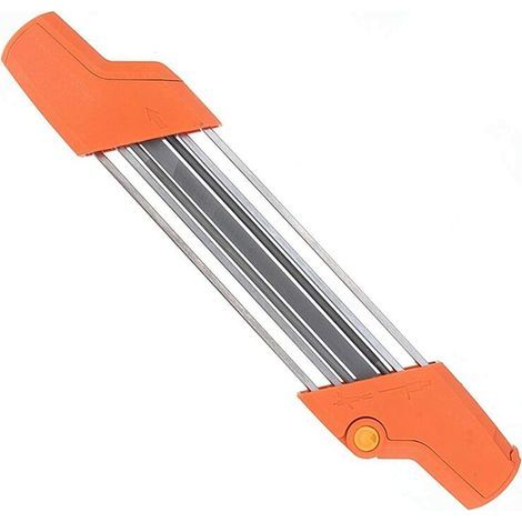 Affûteuse de chaîne de tronçonneuse 2 en 1 Easy File 3/8 "/ 4.0mm, ensemble d'affûtage de dents rapide de pas de scie à chaîne avec poignées, convient à toutes les marques Chiansaw 3/8" Pitch Chian (1/5)