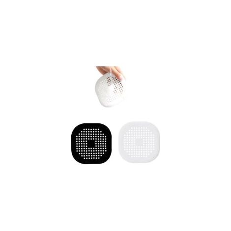2 protectores de desagüe de silicona, filtro de fregadero con ventosa para cabello en bañera, ducha, desagüe, cocina, baño, lavadero - Crezuo