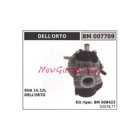 Carburatore a vaschetta DELLORTO rasaerba tosaerba sha 14.12l 007709
