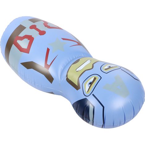 Colonne de boxe gonflable en forme de ballon, colorée et épaisse, pour enfants. Sac de frappe de fitness. (1/5)