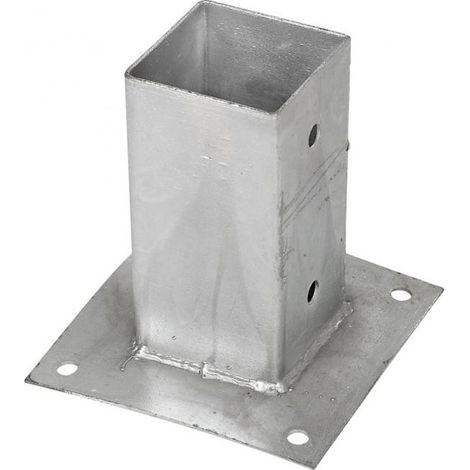 MERMIER Support de poteau sur platine 90x90 Galva