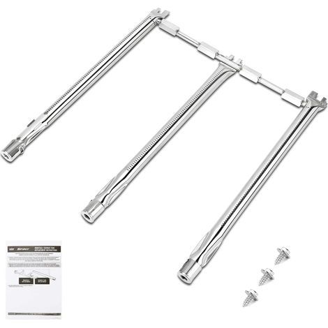 69787 45.7cm Brûleur pour Weber Spirit 300 Series E310 S310 E320 S320, Tube de brûleur Pièces de Rechange pour Weber E330 S330 SP-330, Weber Spirit II 310 Series (avec Bouton Avant) (1/5)