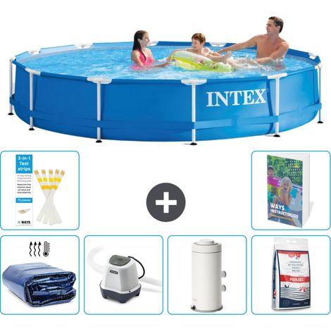 Frame Pool Rund - 366x76 cm - 7-teilig S155