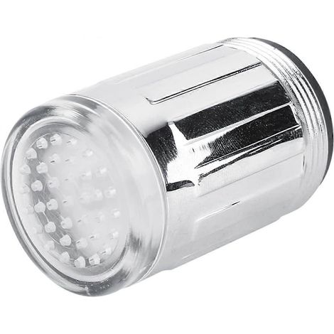 Capteur de température LED 3 couleurs pour robinet d'évier, détecteur thermique à lumière changeante, pièce de rechange pour robinet de cuisine ou de salle de bain (1 pièce). (1/4)
