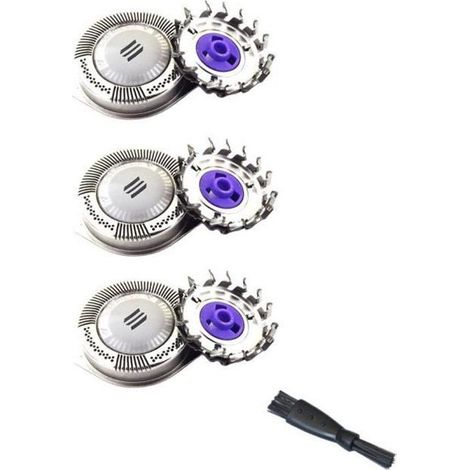 Oral-Q Ersatzscherköpfe für Philips PT739, PT737, PT727 und HQ8 – 3er-Pack + Reinigungsbürste (1/5)