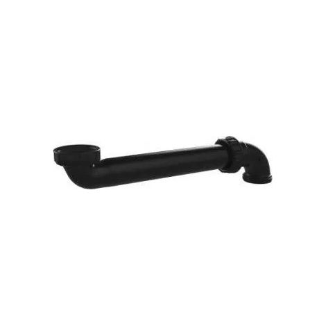 Raumsparstutzen 1" 1/4, Achsabstand 95 bis 260mm, schwarz