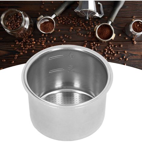 Poröser Filterkorb für 51-mm-Siebträger aus Edelstahl 304 – Zubehör für Kaffeemaschinen, 4 Tassen (1/5)