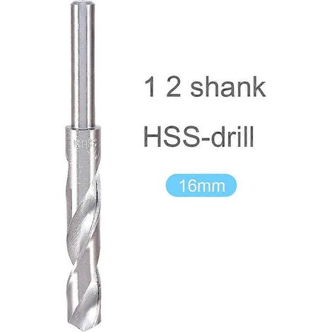 1/2"-Frässchaft, 4241 HSS-Schnellarbeitsstahl-Spiralbohrer, 16 mm