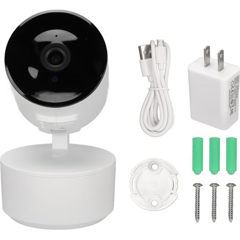 Caméra de sécurité 1080P Full HD, 2,4 GHz, communication bidirectionnelle, détection sonore, caméra intelligente WIFI pour maison et magasin, prise US 100-240V (1/5)