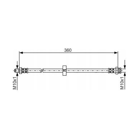 Manguera de freno flexible: OEM: 4806C7 - Fiat Ducato 2 - Eje trasero Boxer (1/3)
