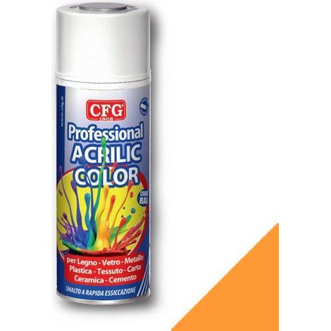 Vernice spray acrilica giallo segnale ral 1003 400ml, cfg sp1003