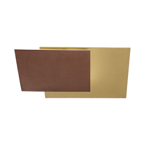 Applique Murale Led Orientable Or/Marron Métallisé 48W, Design Moderne En Métal Et Aluminium Avec Diffuseur En Acrylique De La Marque Perenz. (1/3)