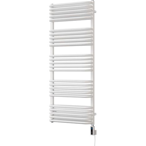 Crossmoor - White Electric Towel Rail H1269mm x W500mm 900w Thermostatic WIFI (1/2)