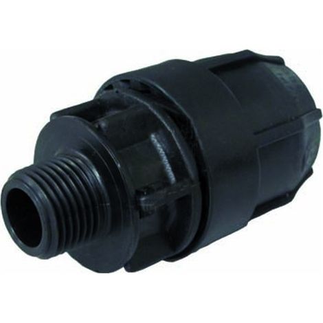 Raccordo filettato maschio 90 x 3" PN16 polipropilene Nupi