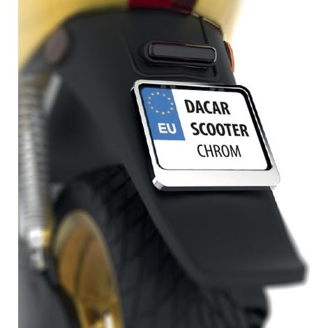 Telaio portatarga Biketec per scooter/scooter cromato (47887)