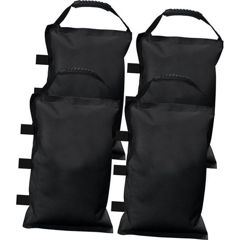 Lot de 4 sacs de sable pour auvent en plein air, pique-nique, étal de marché, coupe-vent, pare-soleil, poids fixe pour auvent (1/5)