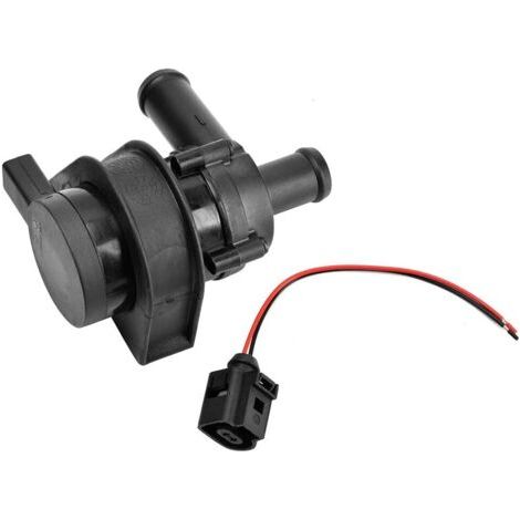 Pompe à eau électrique 1K0965561J abdos Noir Pompe à eau secondaire auxiliaire avec buse de connexion Convient pour le remplacement de et d'autres véhicules (1/5)