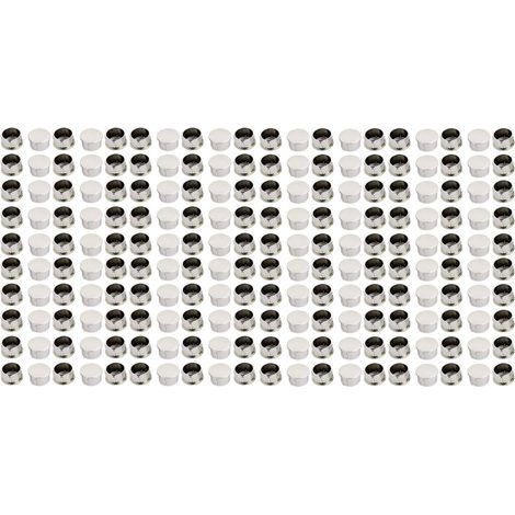 Möbel Kunststoff Runde Unterputz Kabelverbinder Lochabdeckungen 25mm Durchmesser 200 pièces (1/3)