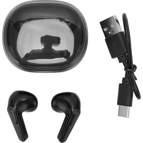 Écouteurs Bluetooth Stéréo IPX7 Étanches Sans Fil avec Boîtier de Charge pour iPhone Android Tablette (1/5)