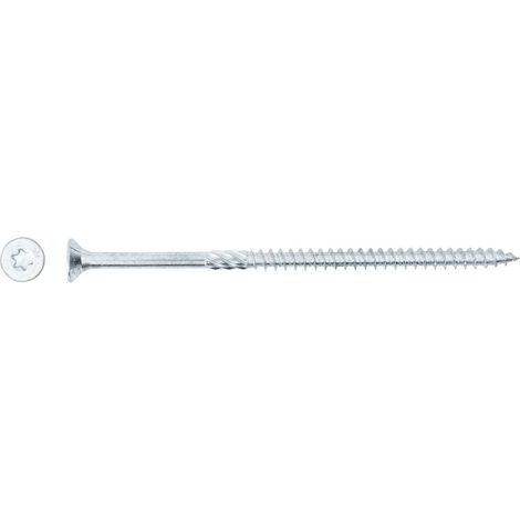 Tornillos para madera Forte Tools universales plateados 6 0 x 120 mm