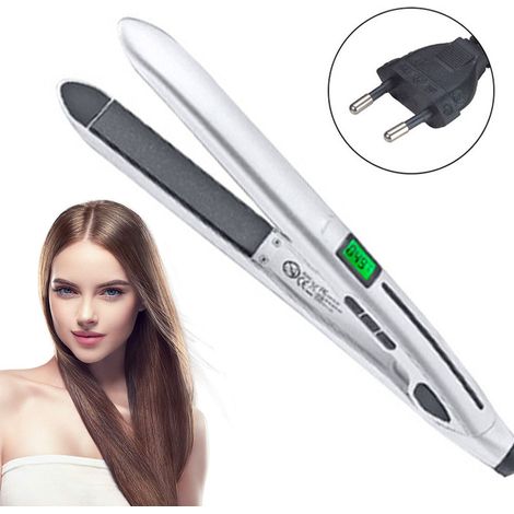 Fer À Repasser Pour Cheveux - Plaques En Céramique Et Tourmaline - Température Réglable 140 À 230 °C - Câble Pivotant 360° - 1 Unité (1/5)