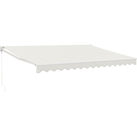 Maison Exclusive - Tenda da Sole Retrattile Crema 4,5x3 m in Tessuto e Alluminio