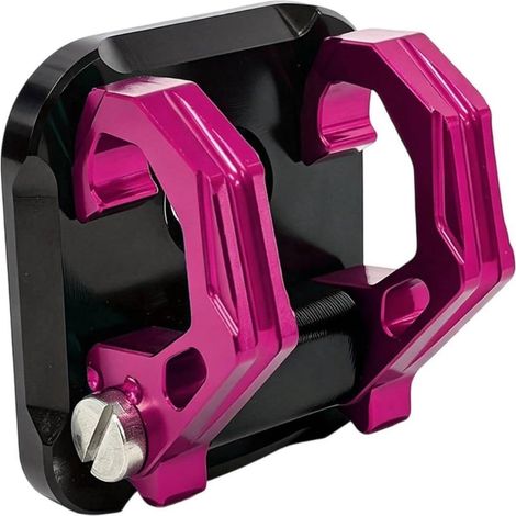 Crochet Pliant pour Giorno125 Support Porte-sac Patère Aluminium Usiné CNC Bras Rabattables Compacts Plaque de Fixation Plane Ergonomie pour Légères, Rose (1/5)