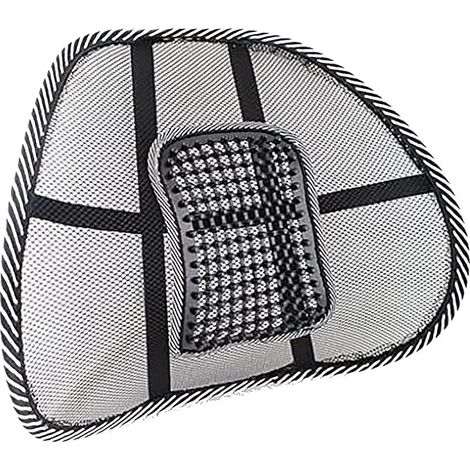 Soporte Lumbar Ergonómico - Cojín de Apoyo para Silla y Asiento de Auto - Alivio de la Espalda Baja y Mejora la Postura - Ligero y Fácil de Transportar - 43x41 cm