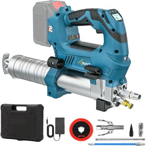Neptune – Pistolet à graisse sans fil 18V – Pression 12000 PSI – Débit 170 g/min – Moteur sans balais – Tuyau 60 cm pour entretien machines