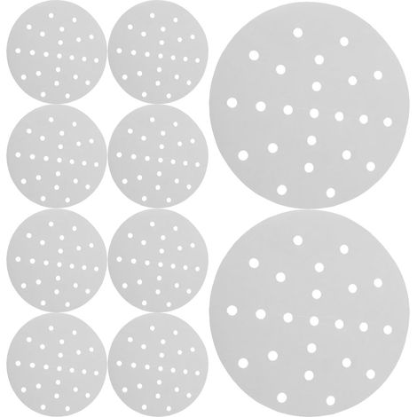 Gatuida Papier Sulfurisé Alimentaire Rond 152 CM pour Cuiseur Vapeur – Lot de 400 Feuilles Antiadhésives Résistantes à la Chaleur – Tapis de Cuisson Vapeur Jetable pour Friteuse à Air'-'-