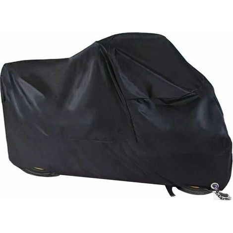 Motorbike Cover, Transmitter Motorcycle Garage Winterproof Waterproof Motorcycle Tarpaulin Outdoor with Lock Holes Dustproof Tarpaulin for Harley Davidson, Honda, Suzuki, xxl (1/4)