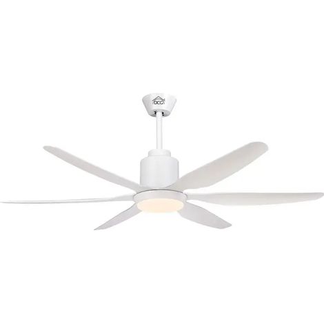 Ventilatore da soffitto DCG Ø 137 cm con luce LED dimmerabile, 6 pale e telecomando