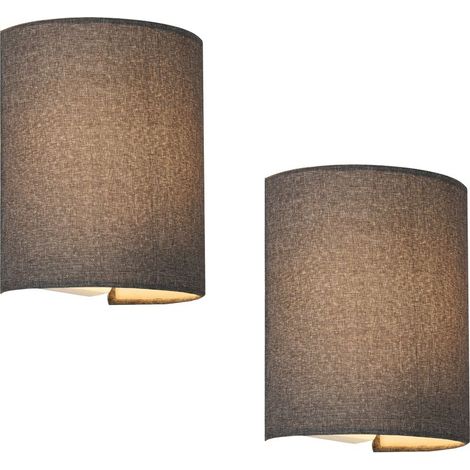Lot de 2 lampes murales Brüssel demi-cercle E27 (1/4)