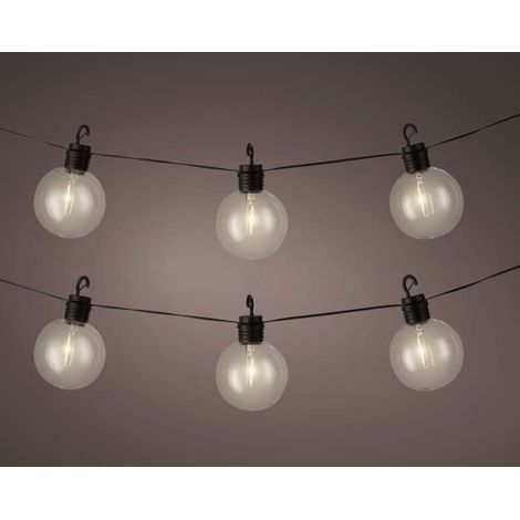 Luminaria Solare da Esterno 580 cm con 10 Sfere Trasparenti – Luci Decorative a LED (1/4)