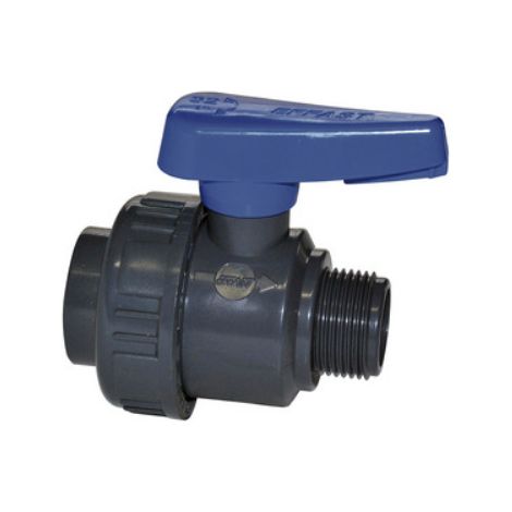 VALVOLA A SFERA MONOGHIERA IN PVC CON FIL. MF 1/2" IRRITEC