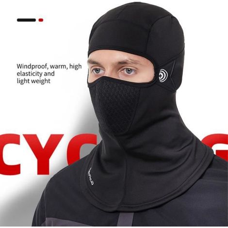 Cagoule - Protection Visage Et Cou - Pour Ski Vélo Alpinisme Moto - Taille Unique - 2 Pièces (1/4)