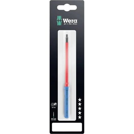 Utensile per elettricista Wera kraftform kompakt vde 64 i lama intercambiabile 3 mm