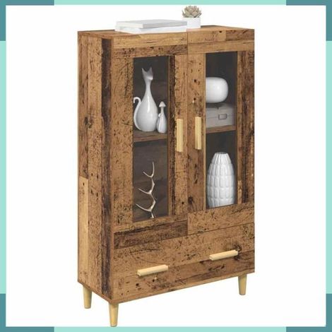 880851 Haut Armoire Bois Ancien 70 x 31 x 115 cm Bois d'ingénierie (1/5)