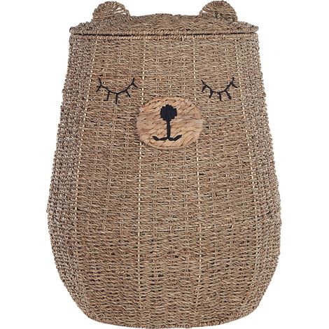 Kids Basket Teddy Bear FULAN Seagrass Natural (1/5)