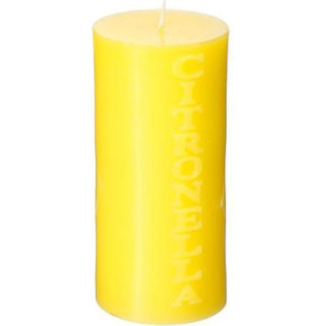 Bougie Parfumée Ronde "Citronnelle" 15cm Jaune
