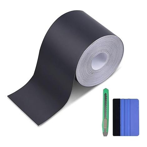 Film de Protection Seuil de Coffre Noir Mat (5cm x 9m) Protection pour Pare-Chocs, Seuils de Porte (1/5)