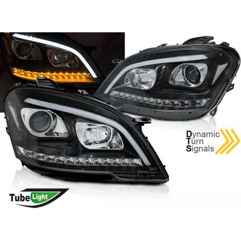 Paire de feux phares led Mercedes ML W164 09-11 Noir-41048759