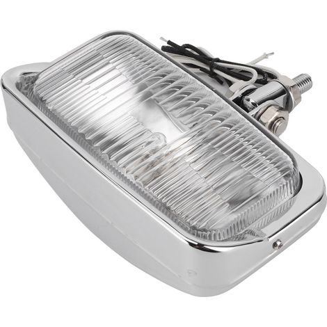 Retro-Motorradscheinwerfer, quadratisch, 2-teilig, Doppelprojektor, 12 V, M10-Gewinde, für ATV/Quad (1/5)