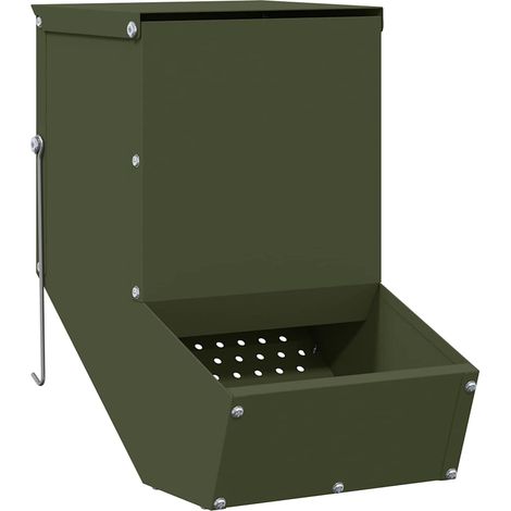 Distributeur pour lapins Vert olive 17,5 x 26 x 28,5 cm