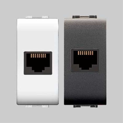 Presa telefonica 'mylife' rj11 plug 6/4 - bianco EC ELETTROCANALI (1/2)