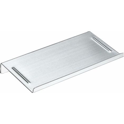 Wall Mounted Stainless Steel Bathroom Phone Holder Phone Shelf Anti-Slip Style and Chrome Polished (Brushed Silver)