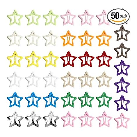 Star Hair Clips, Hair Clips, Metal Hair Clips, for Girls and Women, Hair Accessory