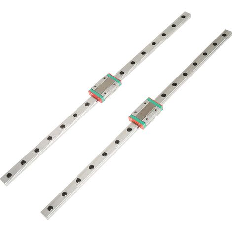 2pcs LML12H Linear Guide Rails 400mm Length with MGN12H Slide Blocks