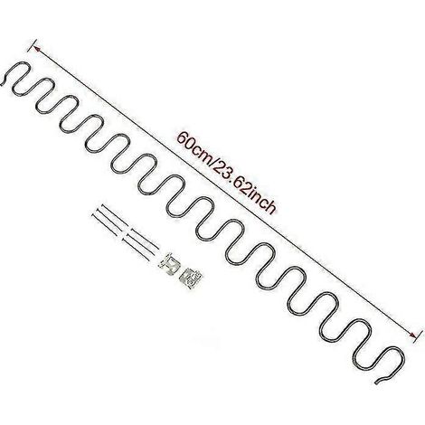 Ressorts de rechange pour canapés et chaises, ressorts de meubles avec mécanisme à enclenchement, compatibles avec Ressort Hardware Kb 60cm. (1/5)