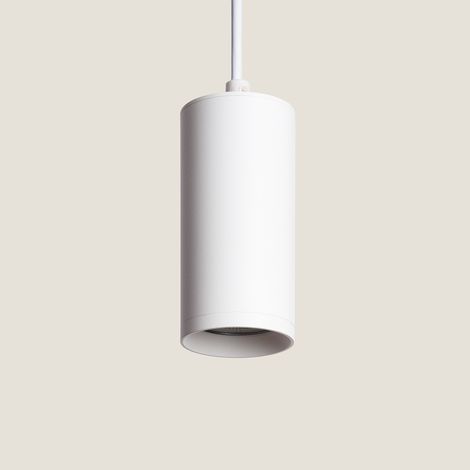 Pendelleuchte aus Aluminium Quarz Weiß